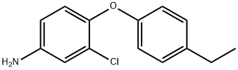 3-CHLORO-4-(4-ETHYLPHENOXY)ANILINE 结构式