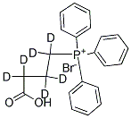 (3-Carboxypropyl-d6)triphenylphosphonium bromide 结构式