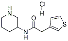 N-PIPERIDIN-3-YL-2-THIOPHEN-3-YL-ACETAMIDE HYDROCHLORIDE 结构式