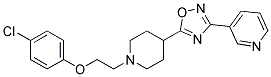 3-(5-(1-[2-(4-CHLOROPHENOXY)ETHYL]PIPERIDIN-4-YL)-1,2,4-OXADIAZOL-3-YL)PYRIDINE 结构式