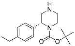 (R)-2-(4-ETHYL-PHENYL)-PIPERAZINE-1-CARBOXYLIC ACID TERT-BUTYL ESTER 结构式