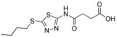 4-((5-(Butylthio)-1,3,4-thiadiazol-2-yl)amino)-4-oxobutanoic acid 结构式
