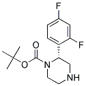 (R)-2-(2,4-DIFLUORO-PHENYL)-PIPERAZINE-1-CARBOXYLIC ACID TERT-BUTYL ESTER 结构式