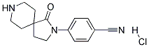 4-(1-OXO-2,8-DIAZASPIRO[4.5]DECAN-2-YL)BENZONITRILE HYDROCHLORIDE 结构式