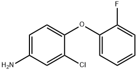 3-CHLORO-4-(2-FLUOROPHENOXY)ANILINE 结构式