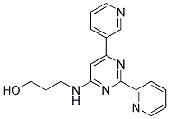 3-[(2-PYRIDIN-2-YL-6-PYRIDIN-3-YLPYRIMIDIN-4-YL)AMINO]PROPAN-1-OL 结构式