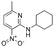 CYCLOHEXYL-(6-METHYL-3-NITRO-PYRIDIN-2-YL)-AMINE 结构式