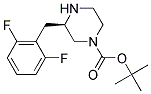 (R)-3-(2,6-DIFLUORO-BENZYL)-PIPERAZINE-1-CARBOXYLIC ACID TERT-BUTYL ESTER 结构式