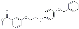 METHYL 3-{2-[4-(BENZYLOXY)PHENOXY]-ETHOXY}BENZENECARBOXYLATE 结构式