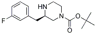 (R)-3-(3-FLUORO-BENZYL)-PIPERAZINE-1-CARBOXYLIC ACID TERT-BUTYL ESTER 结构式