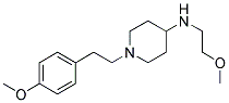 N-(2-METHOXYETHYL)-1-[2-(4-METHOXYPHENYL)ETHYL]PIPERIDIN-4-AMINE 结构式