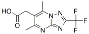 [5,7-DIMETHYL-2-(TRIFLUOROMETHYL)[1,2,4]TRIAZOLO[1,5-A]PYRIMIDIN-6-YL]ACETIC ACID 结构式