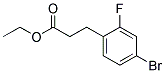 3-(4-BROMO-2-FLUORO-PHENYL)-PROPIONIC ACID ETHYL ESTER 结构式