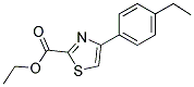 4-(4-ETHYL-PHENYL)-THIAZOLE-2-CARBOXYLIC ACID ETHYL ESTER 结构式