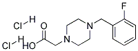 [4-(2-FLUORO-BENZYL)-PIPERAZIN-1-YL]-ACETIC ACID DIHYDROCHLORIDE 结构式