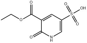 5-(乙氧基羰基)-6-羟基吡啶-3-磺酸 结构式