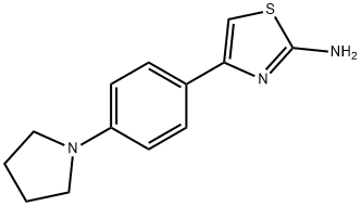 4-[4-(1-PYRROLIDINYL)PHENYL]-1,3-THIAZOL-2-YLAMINE 结构式