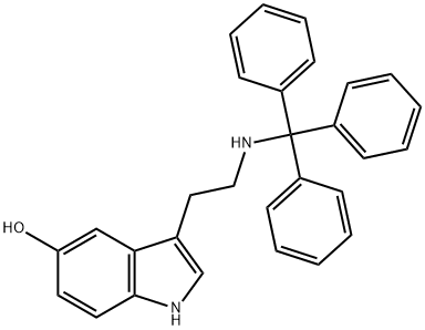 3-[2-(TRITYL-AMINO)-ETHYL]-1H-INDOL-5-OL 结构式