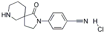 4-(1-OXO-2,7-DIAZASPIRO[4.5]DECAN-2-YL)BENZONITRILE HYDROCHLORIDE 结构式