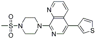 8-[4-(Methylsulfonyl)piperazin-1-yl]-5-(3-thienyl)-1,7-naphthyridine 结构式