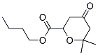 6,6-DIMETHYL-4-OXO-TETRAHYDRO-PYRAN-2-CARBOXYLIC ACID BUTYL ESTER 结构式
