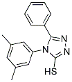 4-(3,5-DIMETHYLPHENYL)-5-PHENYL-4H-1,2,4-TRIAZOLE-3-THIOL 结构式