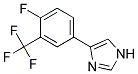 4-(4-FLUORO-3-TRIFLUOROMETHYL-PHENYL)-1H-IMIDAZOLE 结构式