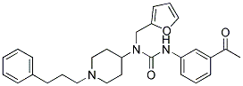 N'-(3-ACETYLPHENYL)-N-(2-FURYLMETHYL)-N-[1-(3-PHENYLPROPYL)PIPERIDIN-4-YL]UREA 结构式