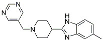 5-METHYL-2-[1-(PYRIMIDIN-5-YLMETHYL)PIPERIDIN-4-YL]-1H-BENZIMIDAZOLE 结构式