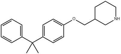 3-([4-(1-METHYL-1-PHENYLETHYL)PHENOXY]-METHYL)PIPERIDINE 结构式