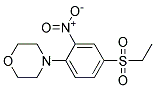 4-[4-(ETHYLSULFONYL)-2-NITROPHENYL]MORPHOLINE 结构式