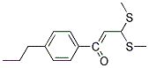3,3-Bis-methylsulfanyl-1-(4-propyl-phenyl)-propenone 结构式