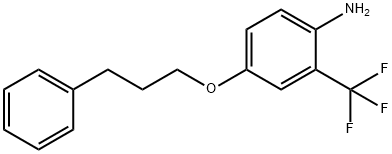 4-(3-PHENYLPROPOXY)-2-(TRIFLUOROMETHYL)ANILINE 结构式