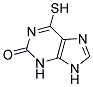 6-MERCAPTO-3,9-DIHYDRO-PURIN-2-ONE 结构式