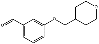 3-((四氢-2H-吡喃-4-基)甲氧基)苯甲醛 结构式