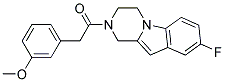 8-FLUORO-2-[(3-METHOXYPHENYL)ACETYL]-1,2,3,4-TETRAHYDROPYRAZINO[1,2-A]INDOLE 结构式
