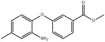 METHYL 3-(2-AMINO-4-METHYLPHENOXY)BENZOATE 结构式