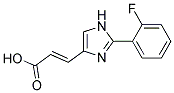 3-[2-(2-FLUOROPHENYL)-IMIDAZOL-4-YL]-ACRYLIC ACID 结构式