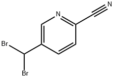 5-(二溴甲基)吡啶甲腈 结构式