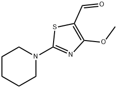4-METHOXY-2-PIPERIDIN-1-YL-THIAZOLE-5-CARBALDEHYDE 结构式