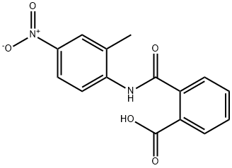 N-(2-METHYL-4-NITROPHENYL)PHTHALAMIC ACID 结构式