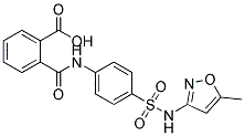 N-[4-(5-METHYL-ISOXAZOL-3-YLSULFAMOYL)-PHENYL]-PHTHALAMIC ACID 结构式