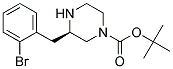 (R)-3-(2-BROMO-BENZYL)-PIPERAZINE-1-CARBOXYLIC ACID TERT-BUTYL ESTER 结构式