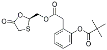 (2R)-2-[(2'S)-2'-(TRIMETHYLACETYLOXY)PHENYLACETYLOXYMETHYL]-1,3-OXATHIOLAN-5-ONE 结构式