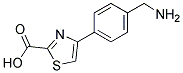 4-(4-Aminomethyl-phenyl)-thiazole-2-carboxylic acid 结构式