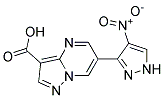6-(4-NITRO-1H-PYRAZOL-3-YL)PYRAZOLO[1,5-A]PYRIMIDINE-3-CARBOXYLIC ACID 结构式