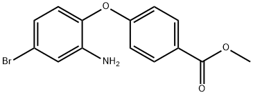 METHYL 4-(2-AMINO-4-BROMOPHENOXY)BENZOATE 结构式