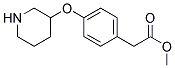 METHYL 2-[4-(3-PIPERIDINYLOXY)PHENYL]ACETATE 结构式