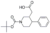 N-BOC-4-PHENYL-PIPERIDINE-3-ACETIC ACID 结构式