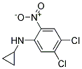 4,5-DICHLORO-N-CYCLOPROPYL-2-NITROANILINE 结构式